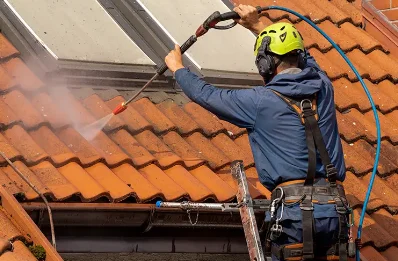 Démoussage et hydrofuge de toiture à Larra